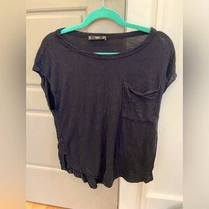 Size xs black pocket tee